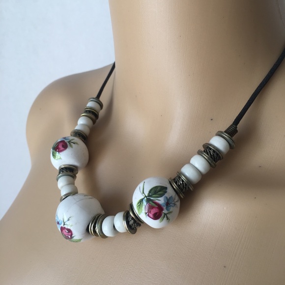 Focal bead necklace Colorful beads Handmade bead set Polymer clay beads Craft supplies Matching bead set Loose beads DIY jewelry set of 2